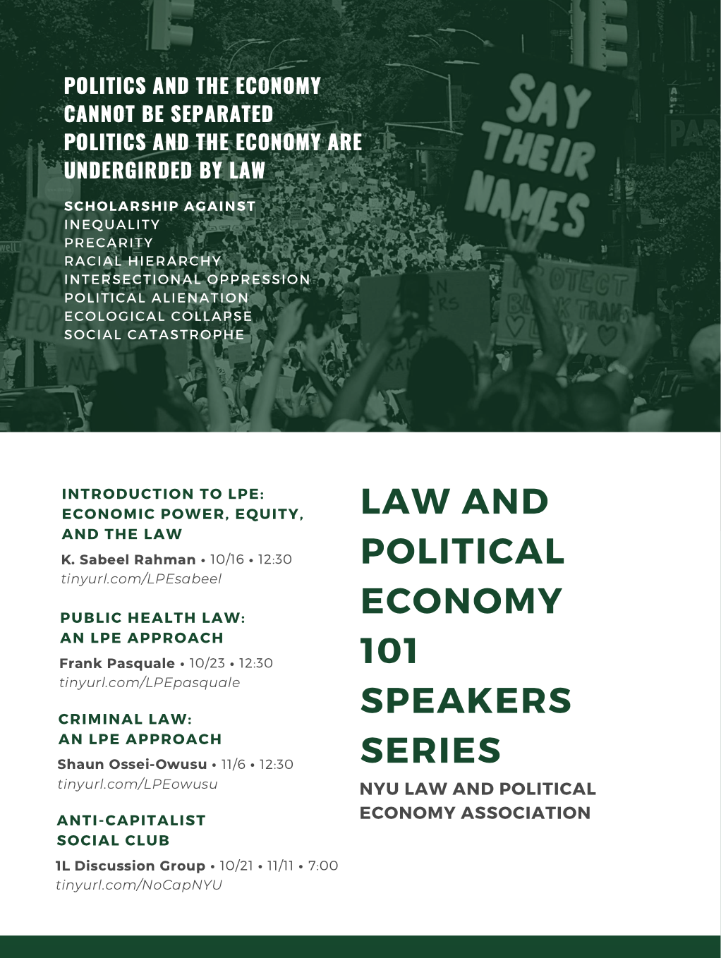 poster for the NYU Series